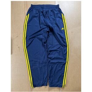 Vintage 90s Adidas Track Pants Men’s Large Blue Baggy Loose Windbreaker Joggers